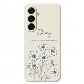 Hoesje Samsung Galaxy A17 4g / 5g Grafische Bloemen