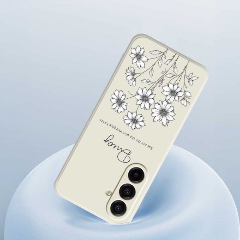 Hoesje Samsung Galaxy A17 4g / 5g Grafische Bloemen