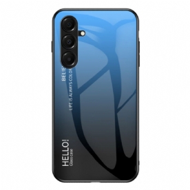 Hoesje Samsung Galaxy A17 4g / 5g Hello Gehard Glas Bescherming Hoesje