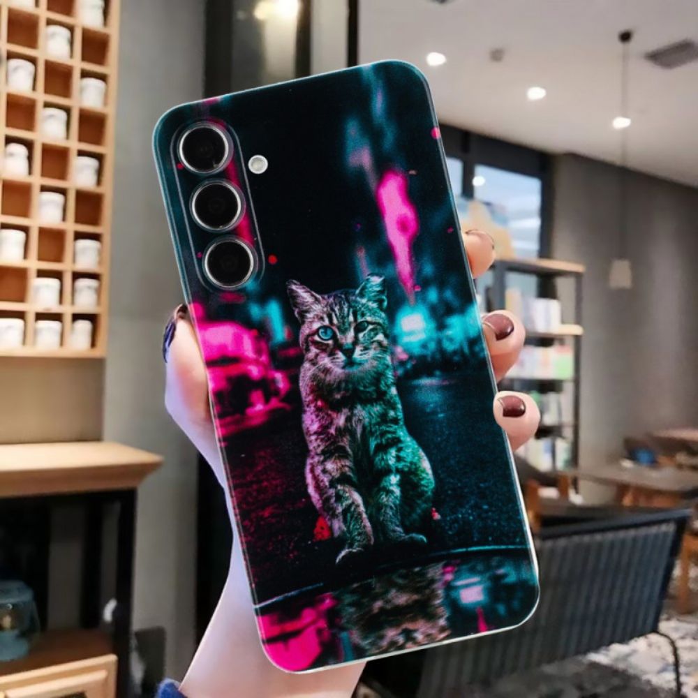 Hoesje Samsung Galaxy A17 4g / 5g Kat Met Verkeerslicht Bescherming Hoesje