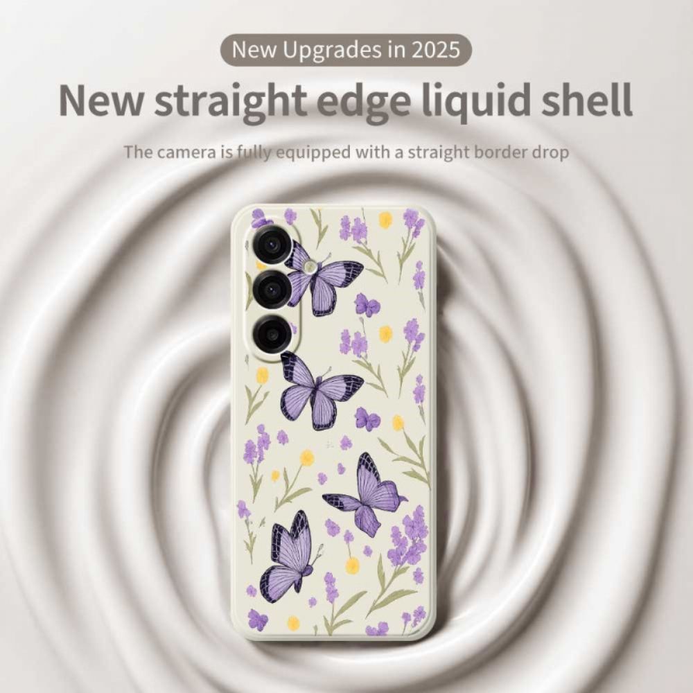 Hoesje Samsung Galaxy A17 4g / 5g Paarse Vlinders