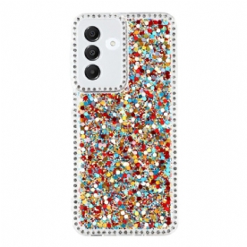 Hoesje Samsung Galaxy A17 4g / 5g Pailletten En Strass-steentjes Bescherming Hoesje