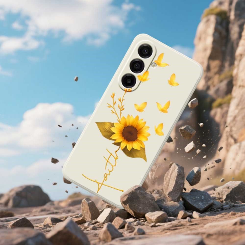 Hoesje Samsung Galaxy A17 4g / 5g Zonnebloem Bescherming Hoesje