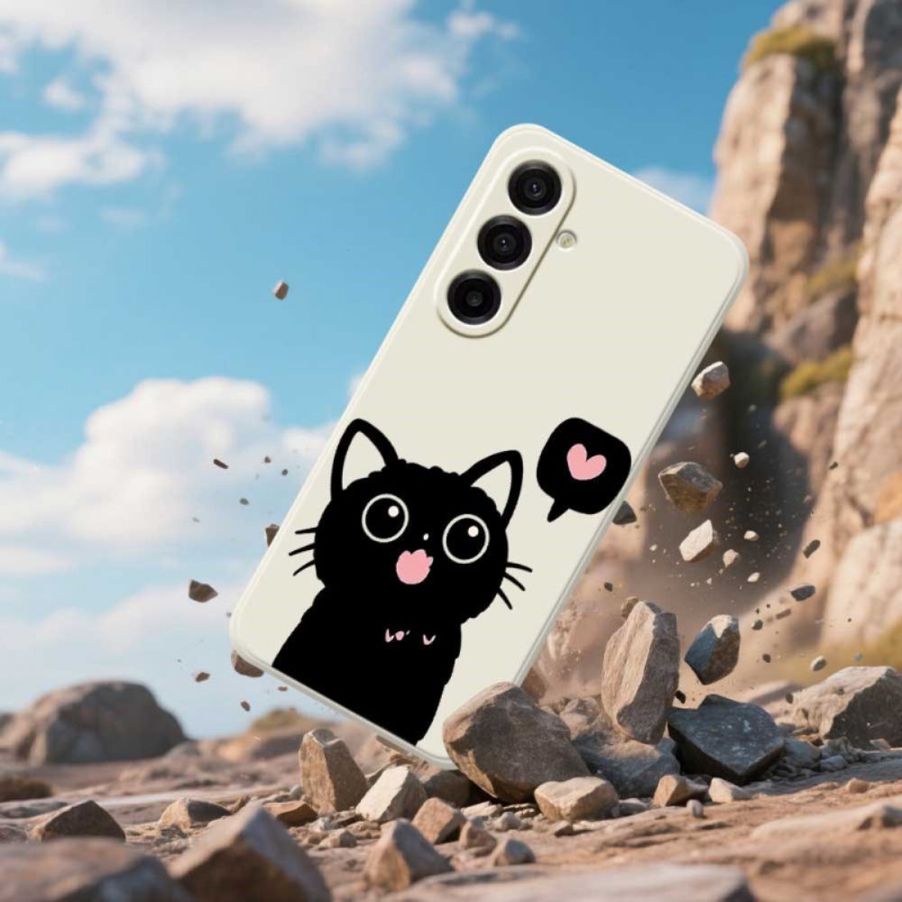 Hoesje Samsung Galaxy A17 4g / 5g Zwarte Kat