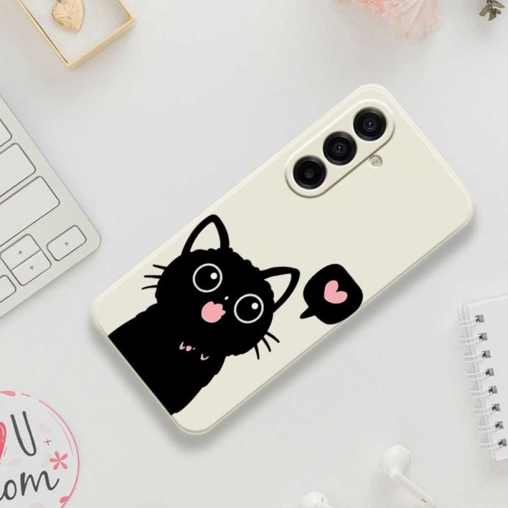 Hoesje Samsung Galaxy A17 4g / 5g Zwarte Kat