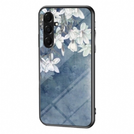 Hoesje Voor Samsung Galaxy A17 4g / 5g Bloemen Van Gehard Glas