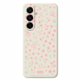 Hoesje Voor Samsung Galaxy A17 4g / 5g Roze Bloemen