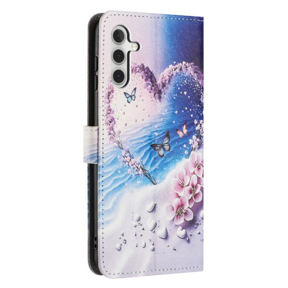 Leren Hoesje Samsung Galaxy A17 4g / 5g Hartvlinder Bescherming Hoesje