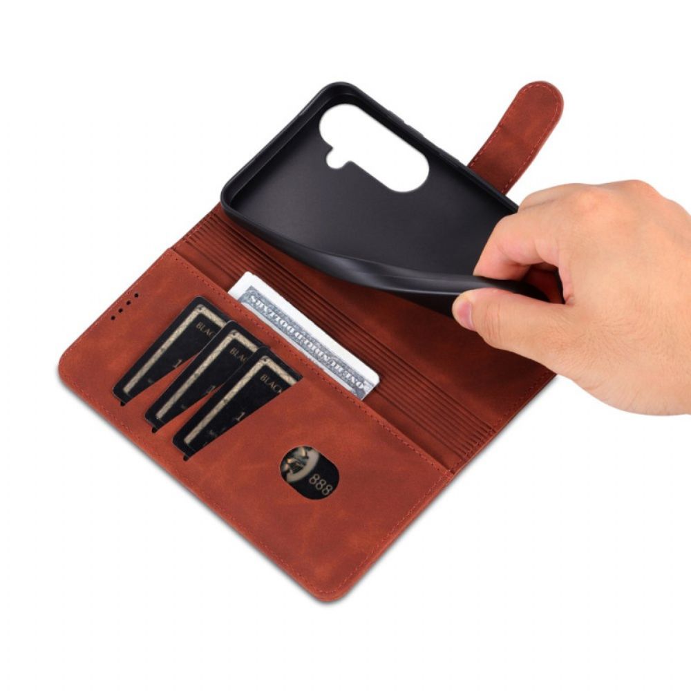 Leren Hoesje Samsung Galaxy A17 4g / 5g Lc.imeeke Suède-effect Bescherming Hoesje