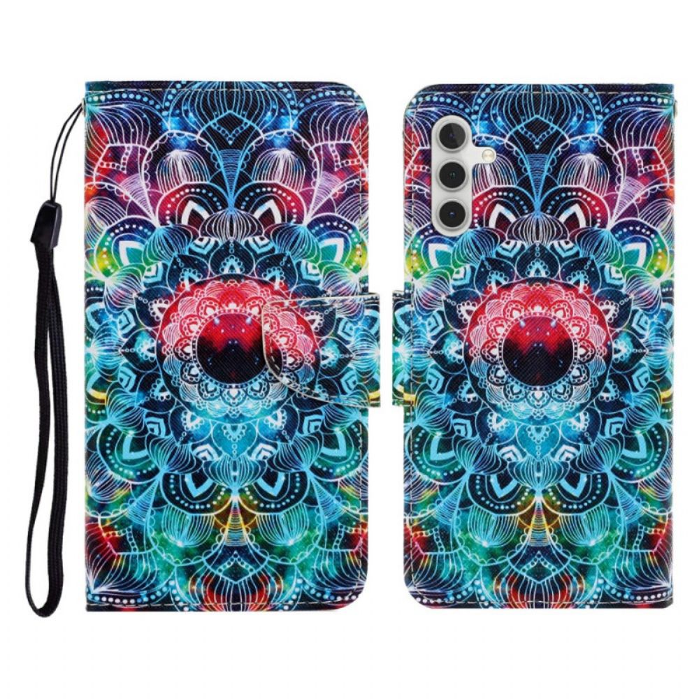 Leren Hoesje Samsung Galaxy A17 4g / 5g Mandala-patroon Bescherming Hoesje