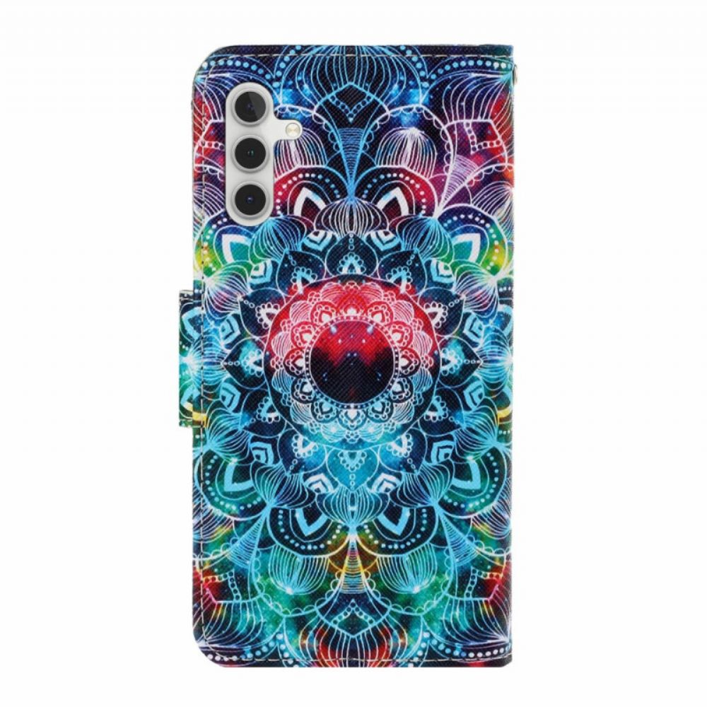 Leren Hoesje Samsung Galaxy A17 4g / 5g Mandala-patroon Bescherming Hoesje