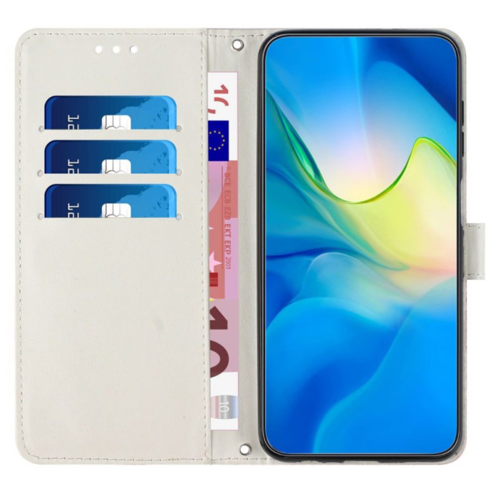 Leren Hoesje Samsung Galaxy A17 4g / 5g Marmer Bescherming Hoesje