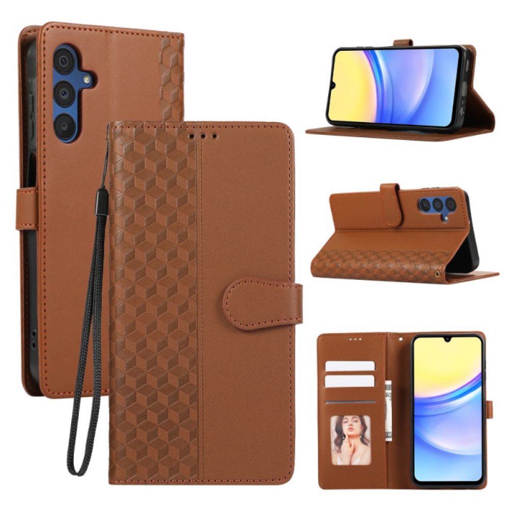 Leren Hoesje Samsung Galaxy A17 4g / 5g Rand Bescherming Hoesje