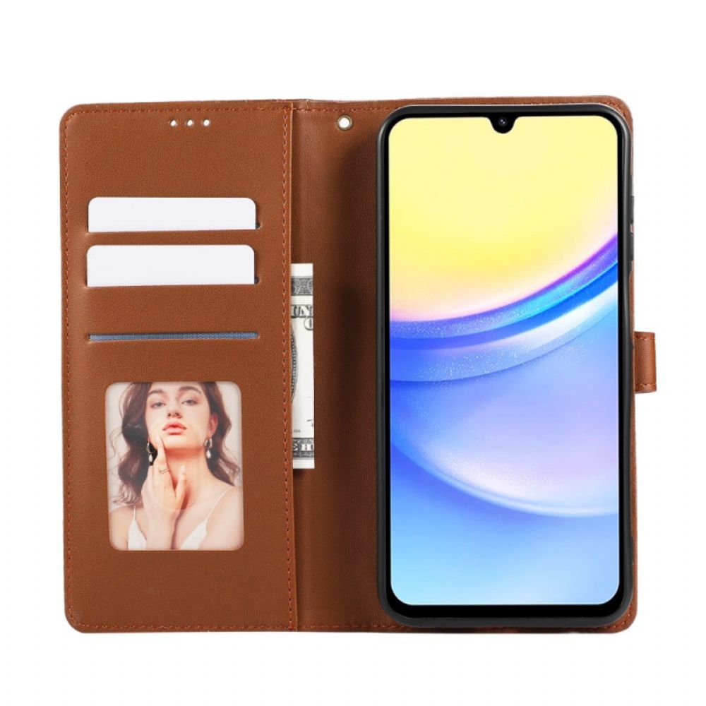 Leren Hoesje Samsung Galaxy A17 4g / 5g Rand Bescherming Hoesje