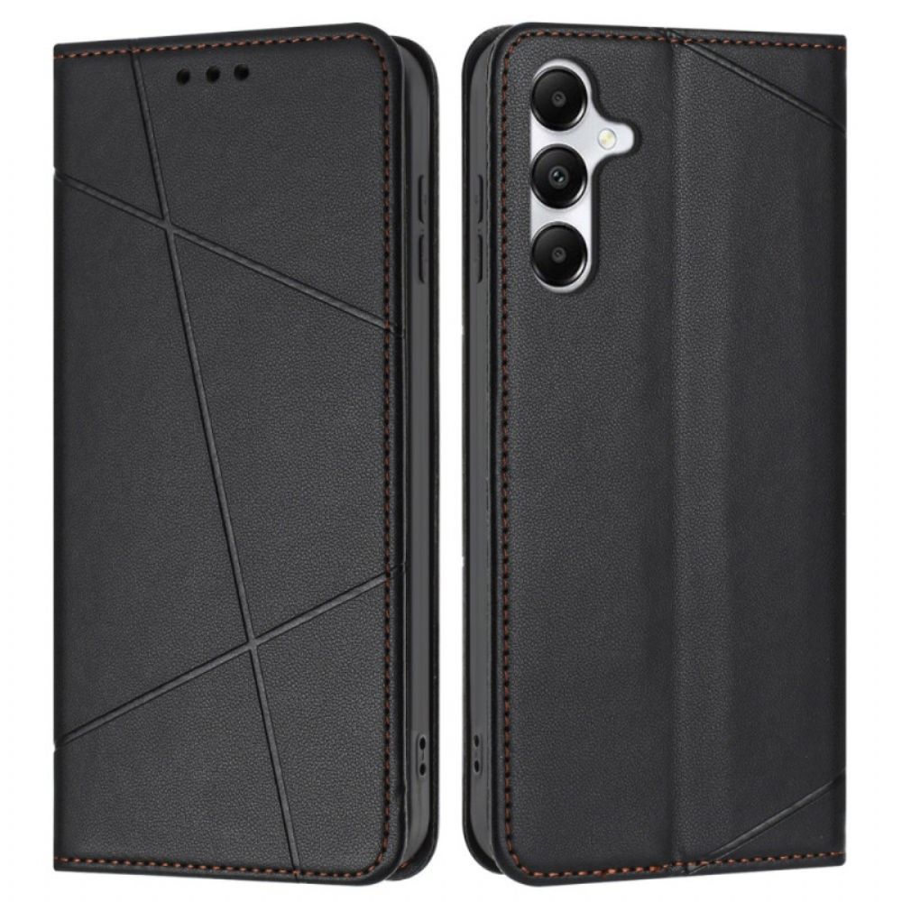 Leren Hoesje Samsung Galaxy A17 4g / 5g Strepen Bescherming Hoesje