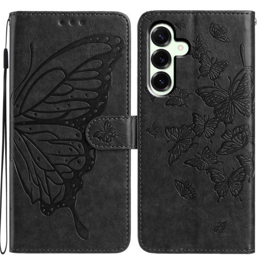 Leren Hoesje Samsung Galaxy A17 4g / 5g Vlinderdesign Bescherming Hoesje