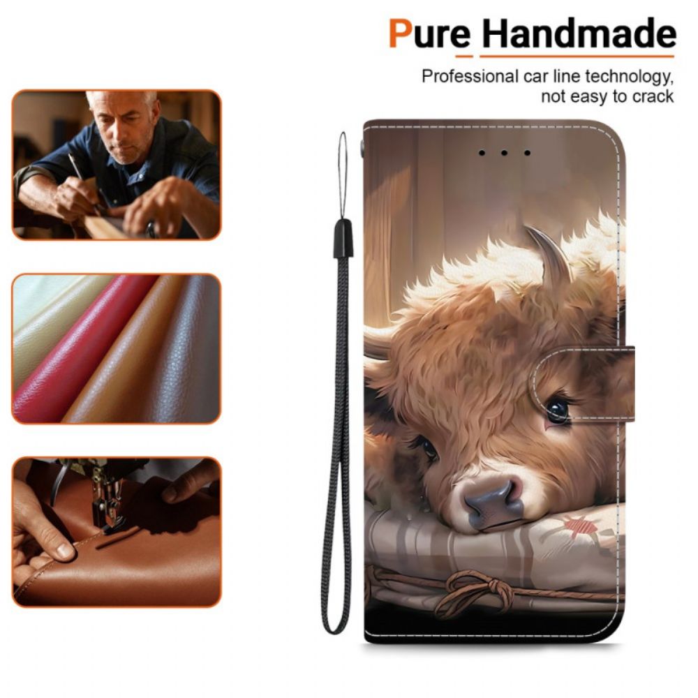 Leren Hoesje Voor Samsung Galaxy A17 4g / 5g Kalf