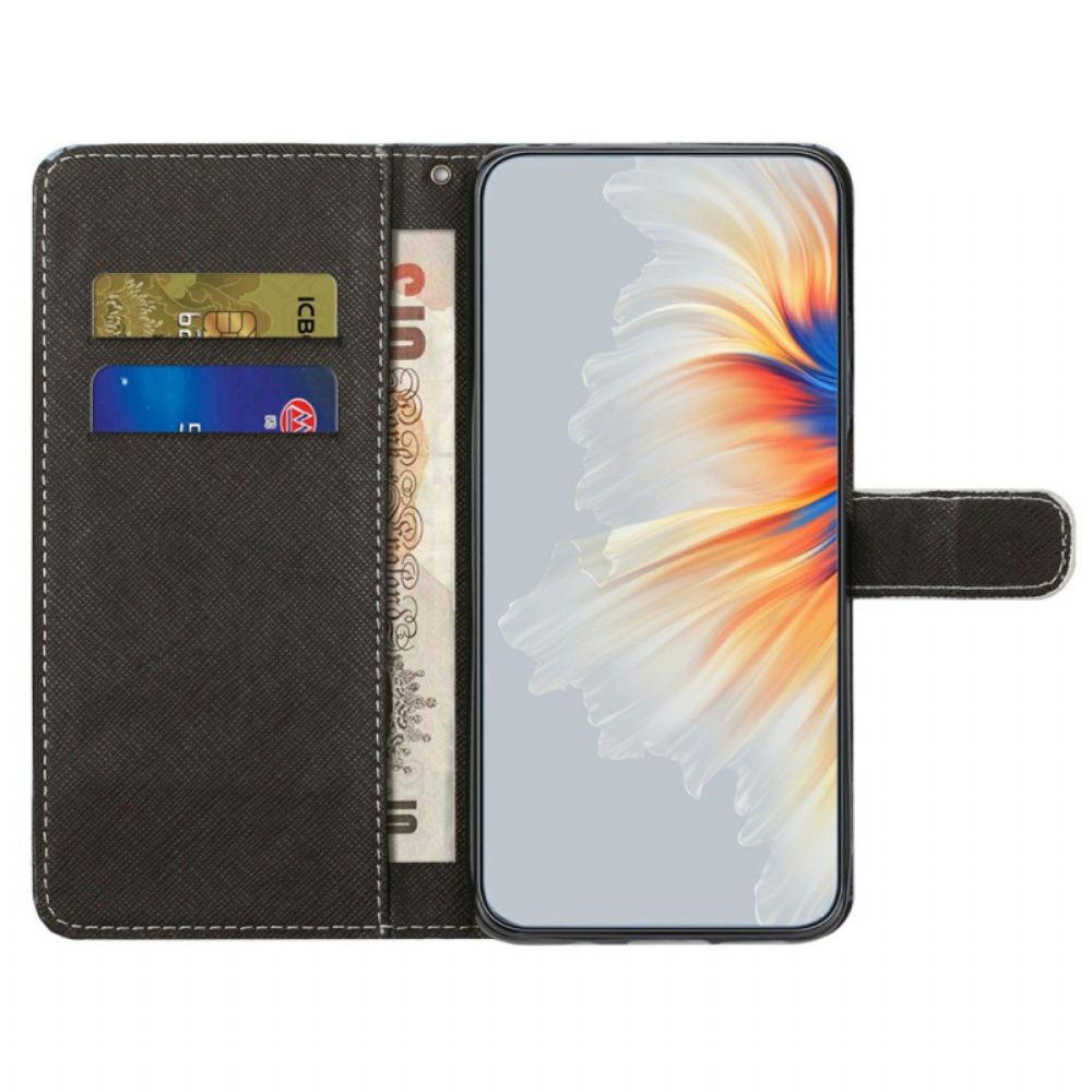 Leren Hoesje Voor Samsung Galaxy A17 4g / 5g Panda Space