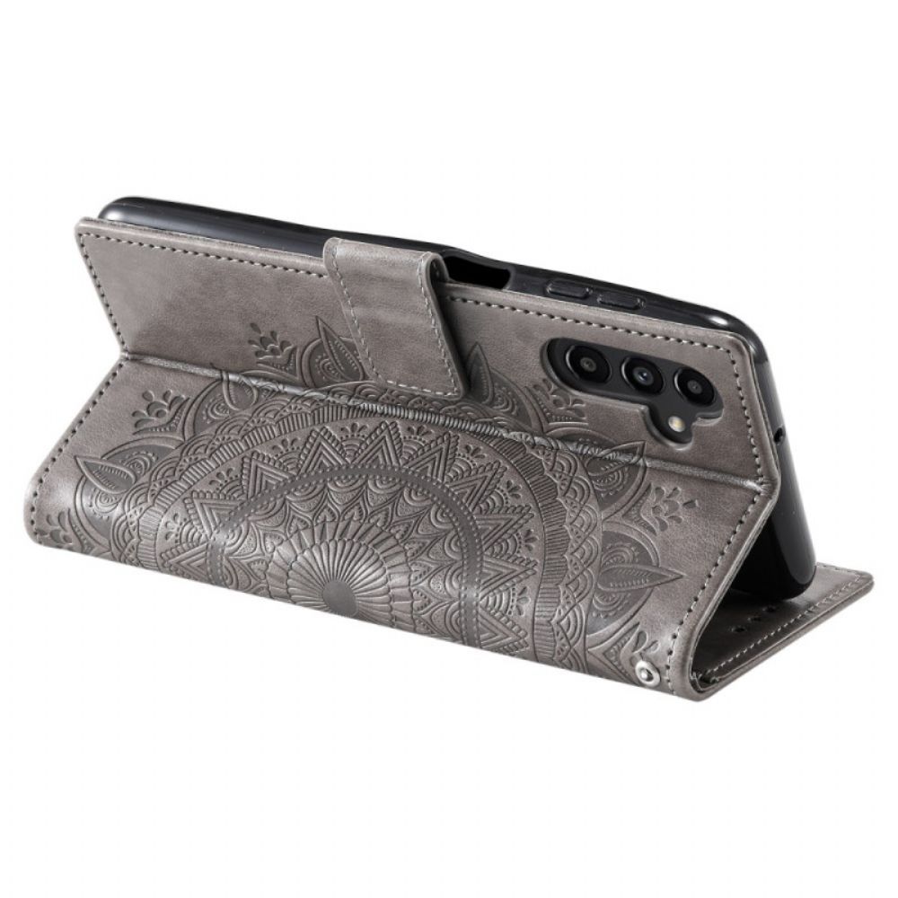 Leren Hoesje Voor Samsung Galaxy A17 4g / 5g Zonmandala