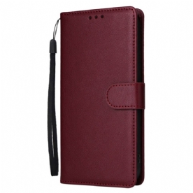 Bescherming Hoesje Realme Note 60 Effen Kunstleer