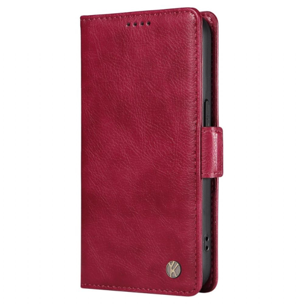 Leren Hoesje Voor Realme Note 60 Vintage Yikatu