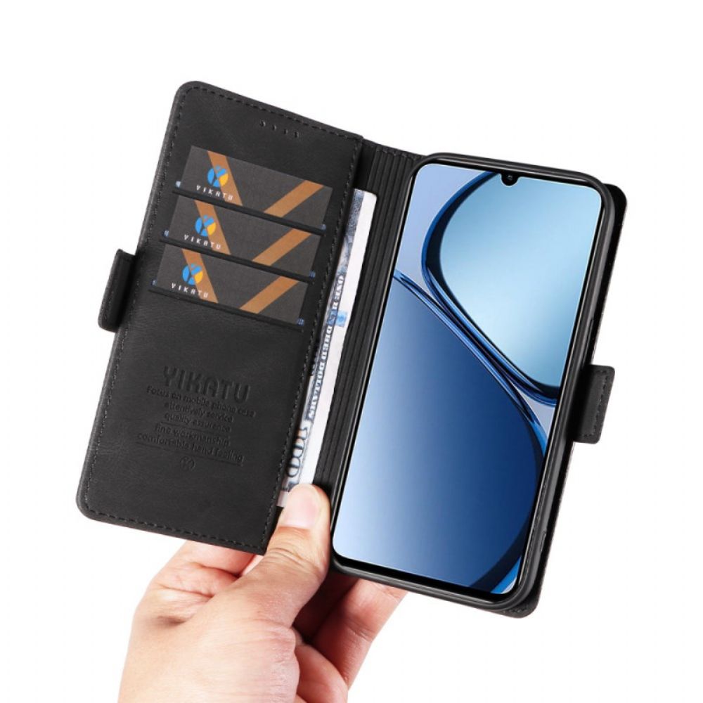 Leren Hoesje Voor Realme Note 60 Yikatu Klinknagel