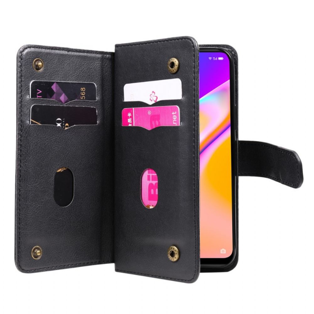 Flip Case voor Oppo A94 5G Kunstleer Kaarthouder