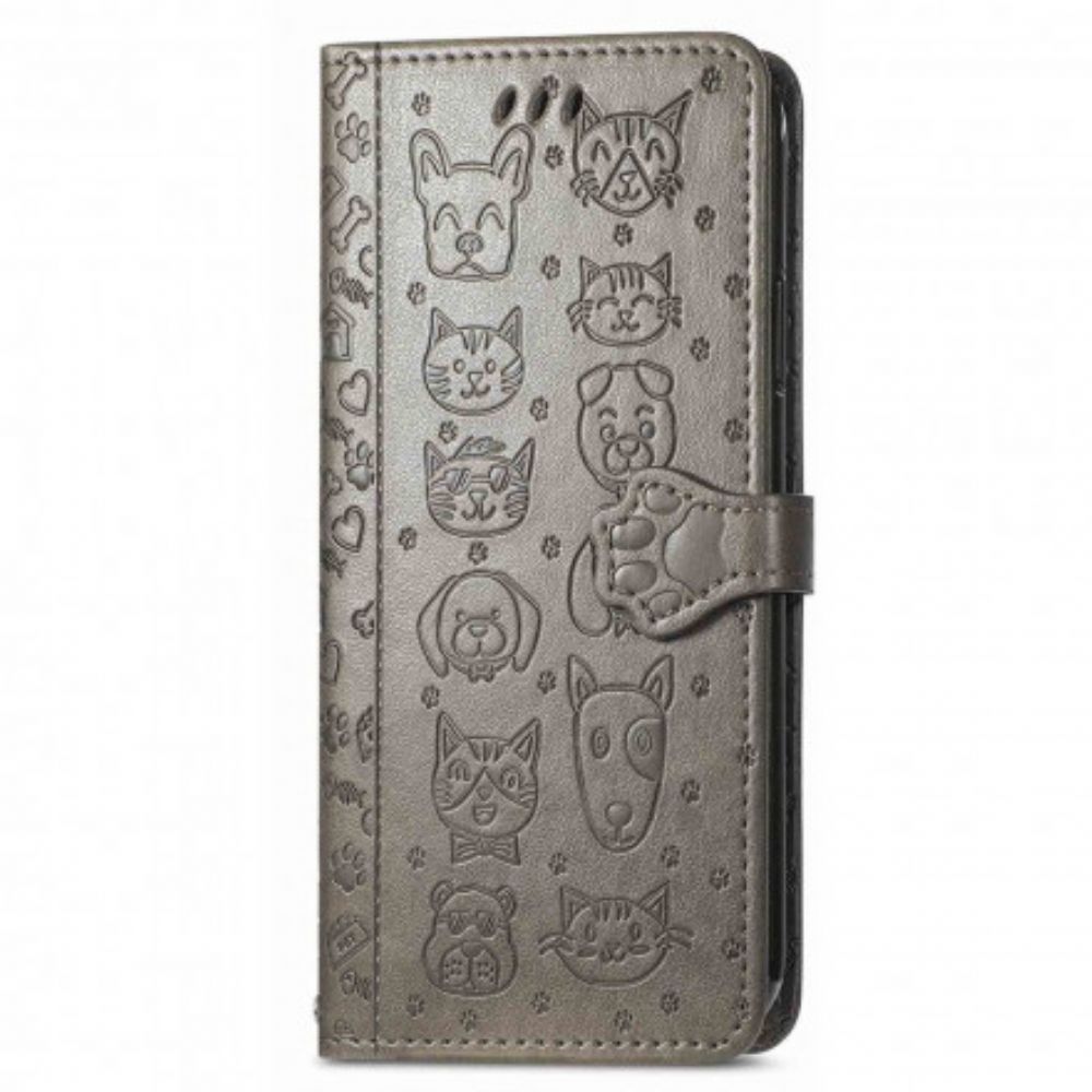 Folio-hoesje voor Oppo A94 5G Geanimeerde Dieren
