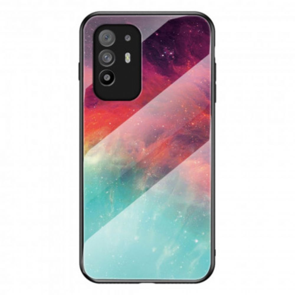 Hoesje voor Oppo A94 5G Premium Kleuren Gehard Glas