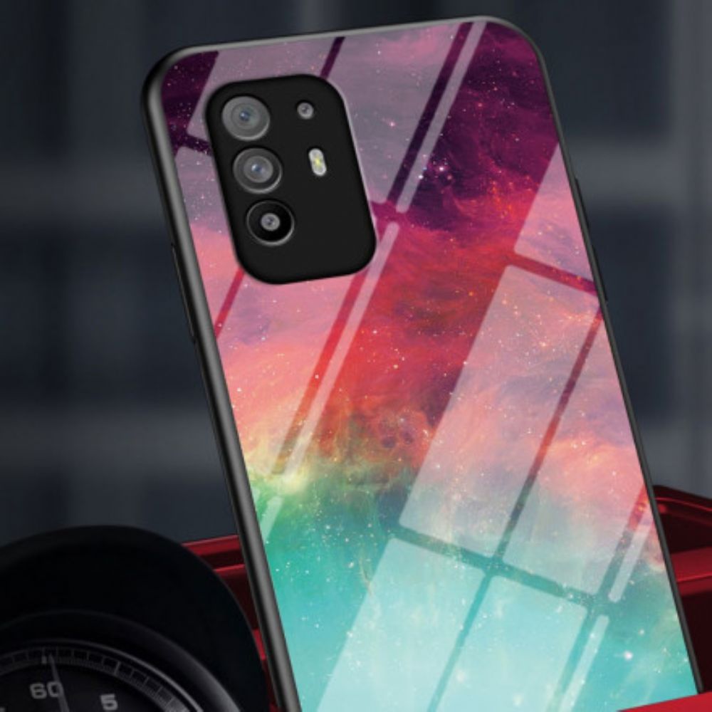 Hoesje voor Oppo A94 5G Premium Kleuren Gehard Glas