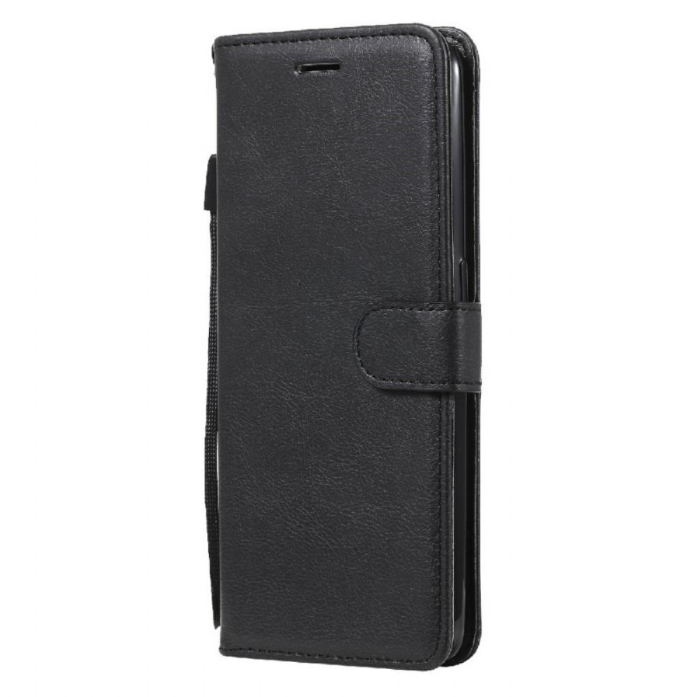 Leren Hoesje voor Oppo A94 5G Kunstleer Met Riem