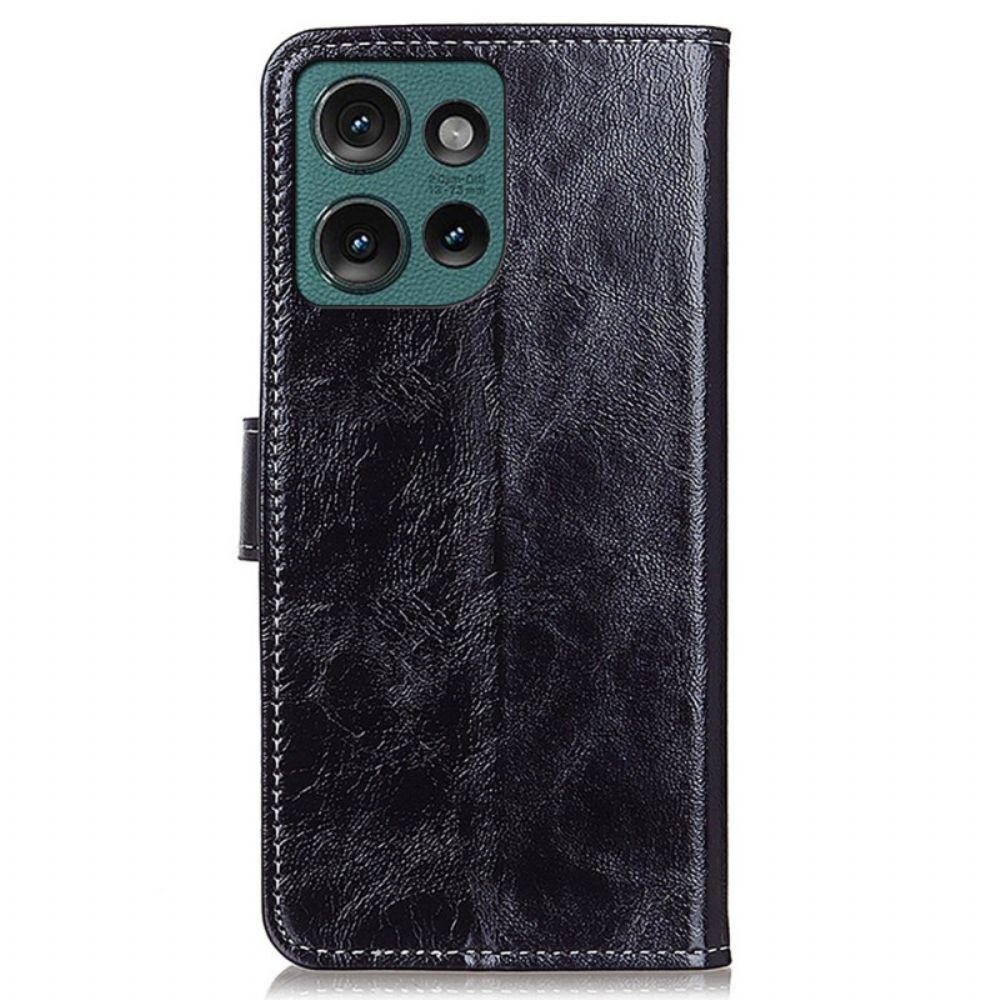 Leren Hoesje Motorola Edge 50 Neo Briljant Bescherming Hoesje