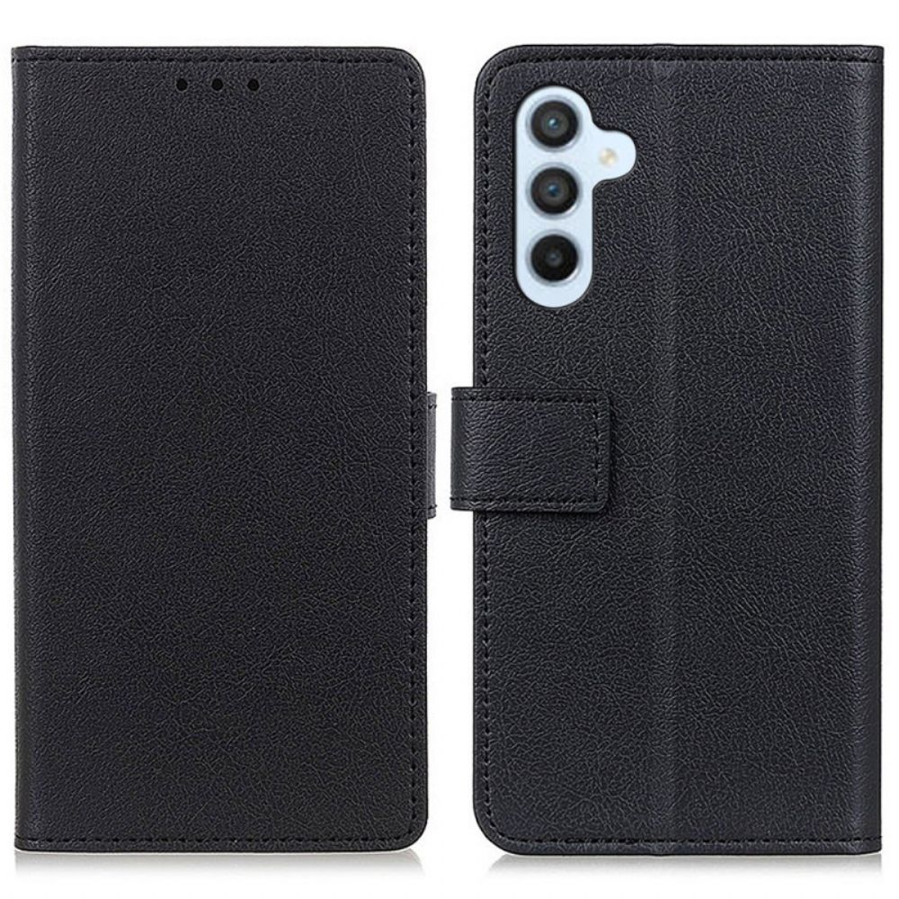Flip Case Leren Samsung Galaxy S24 Fe Klassiek