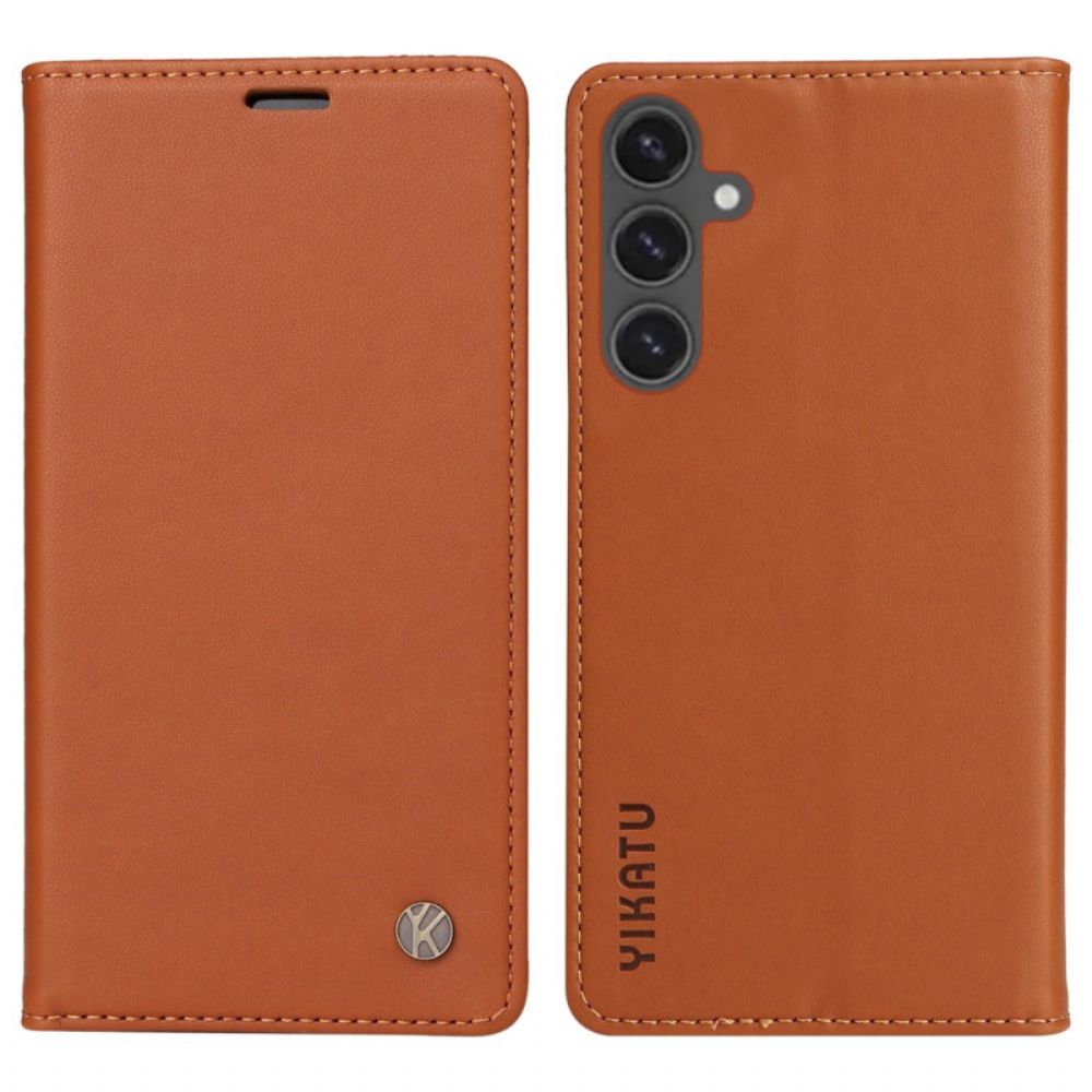 Folio-hoesje Samsung Galaxy S24 Fe Klassieke Yikatu Bescherming Hoesje