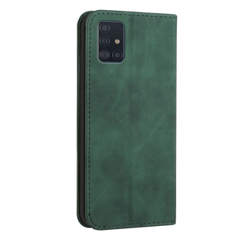 Bescherming Hoesje voor Samsung Galaxy A71 5G Folio-hoesje S-design Lederen Stijl
