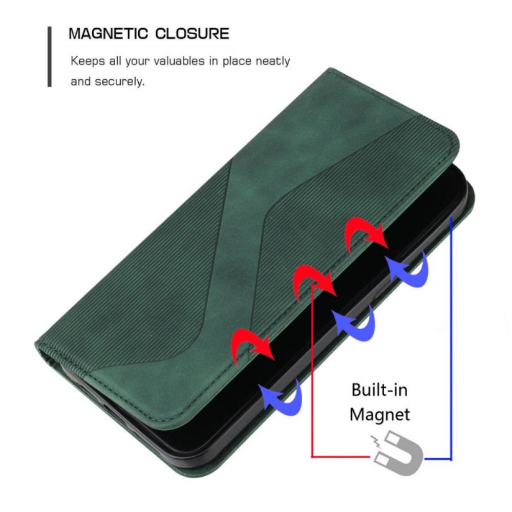 Bescherming Hoesje voor Samsung Galaxy A71 5G Folio-hoesje S-design Lederen Stijl