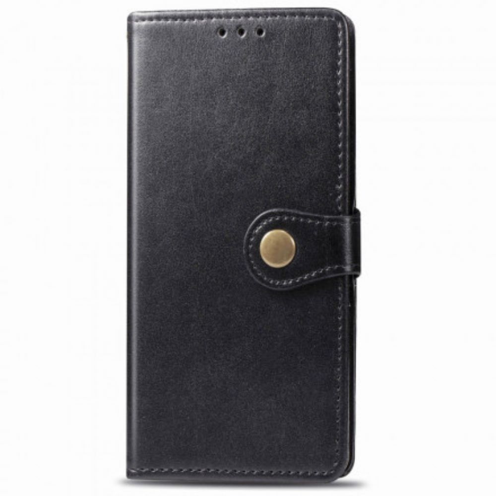 Folio-hoesje voor Samsung Galaxy A71 5G Faux Leder En Vintage Sluiting