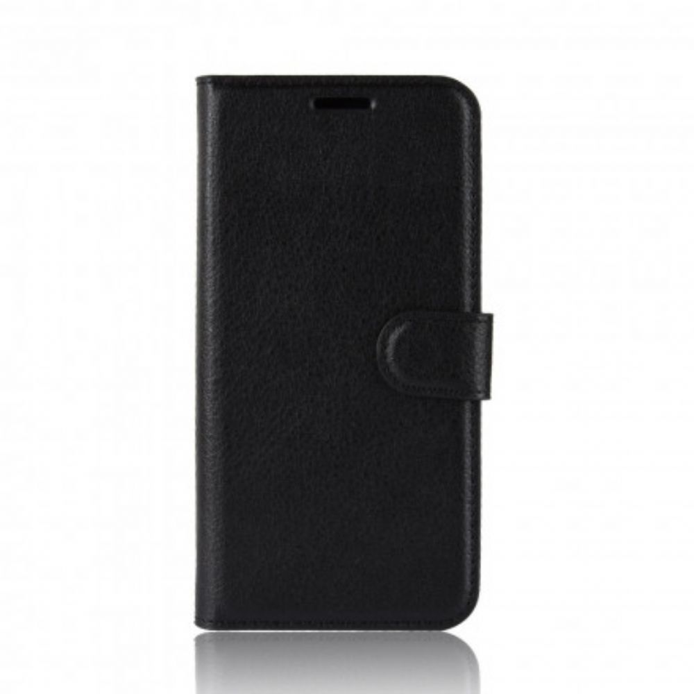 Folio-hoesje voor Samsung Galaxy A71 5G Klassiek Litchi-leereffect