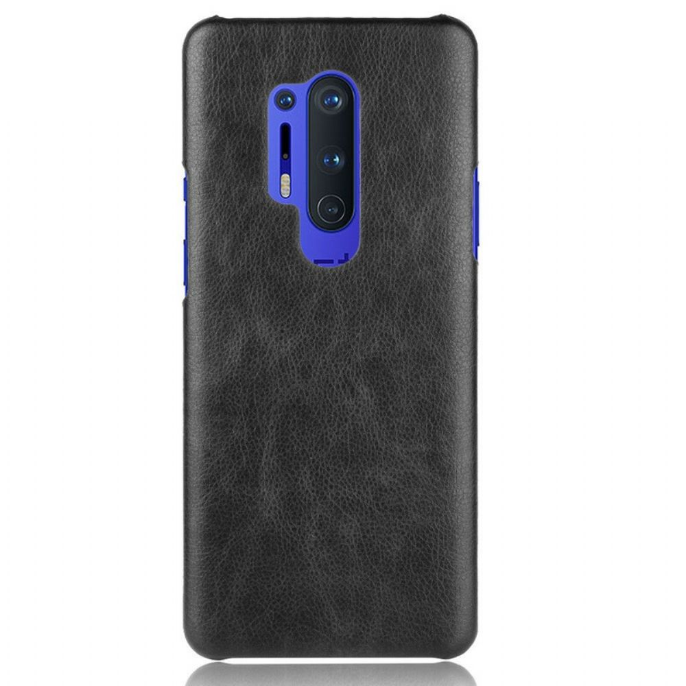 Telefoonhoesje voor OnePlus 8 Pro Prestaties Litchi Leder Effect