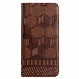 Flip Case voor Samsung Galaxy S23 Plus 5G Met Ketting Voetbalstijl Met Bandjes