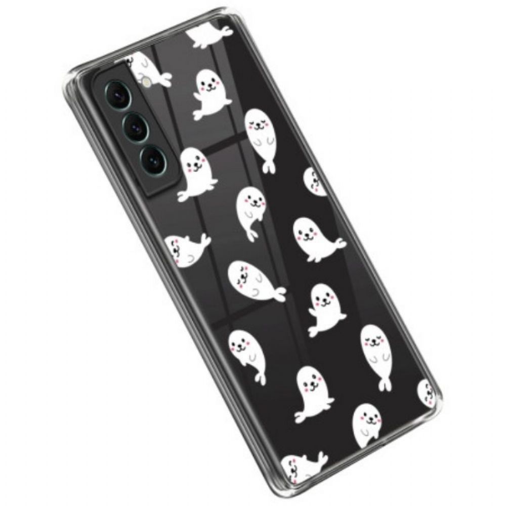 Hoesje voor Samsung Galaxy S23 Plus 5G Transparante Zeewolven