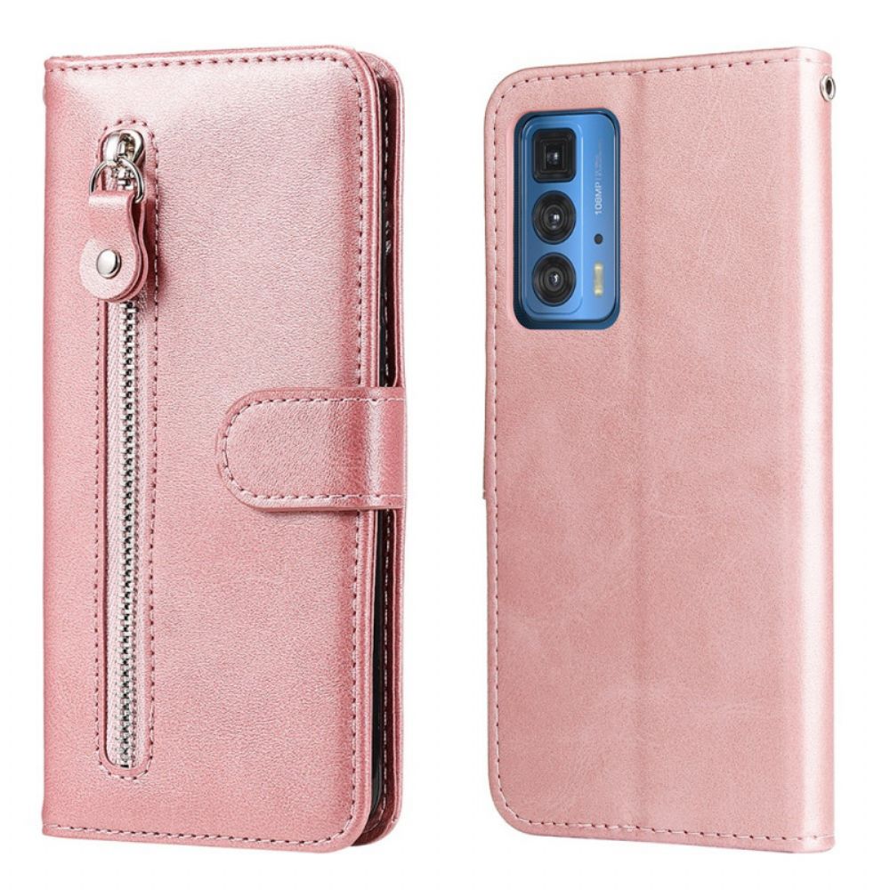 Folio-hoesje voor Motorola Edge 20 Pro Vintage Portemonnee
