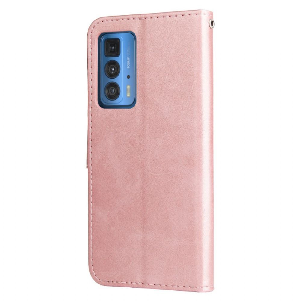Folio-hoesje voor Motorola Edge 20 Pro Vintage Portemonnee