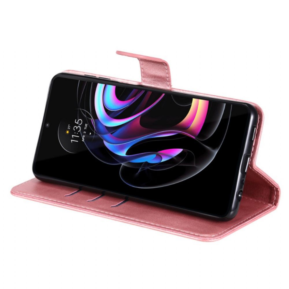 Folio-hoesje voor Motorola Edge 20 Pro Vintage Portemonnee