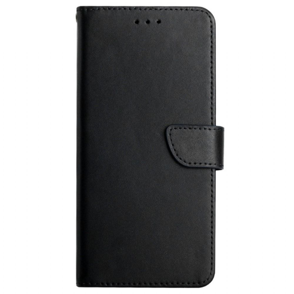 Folio-hoesje voor Moto G71 5G Echt Nappaleer