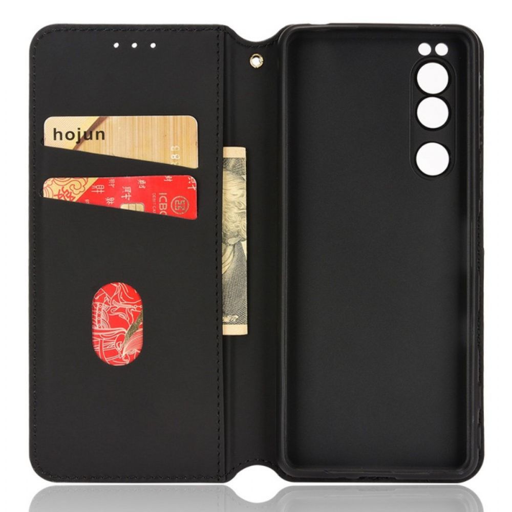 Bescherming Hoesje voor Sony Xperia 5 IV Folio-hoesje 3d-textuur
