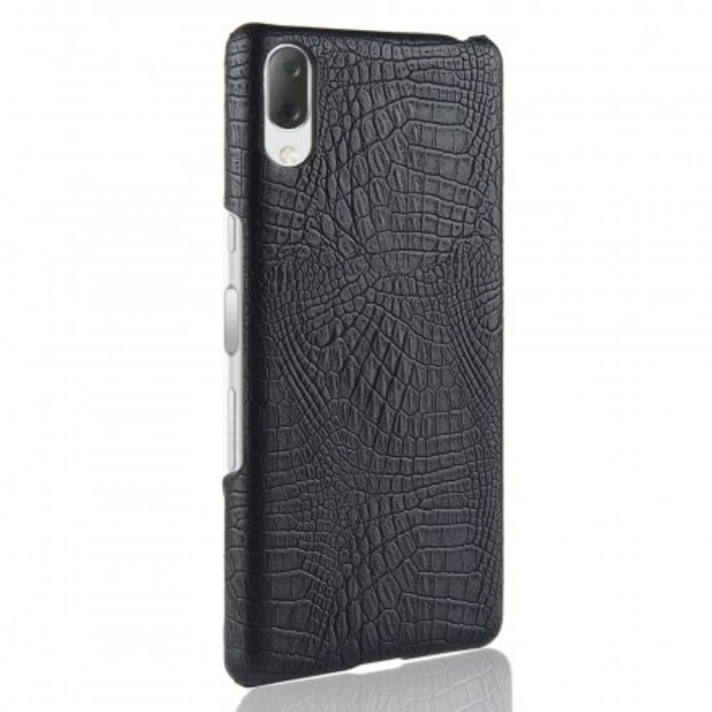 Telefoonhoesje voor Sony Xperia L3 Krokodillenleereffect