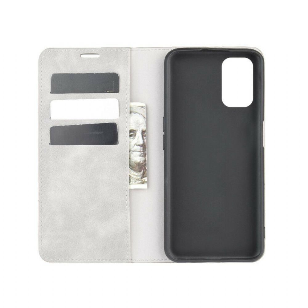 Bescherming Hoesje voor Oppo A72 Folio-hoesje Zacht Leereffect