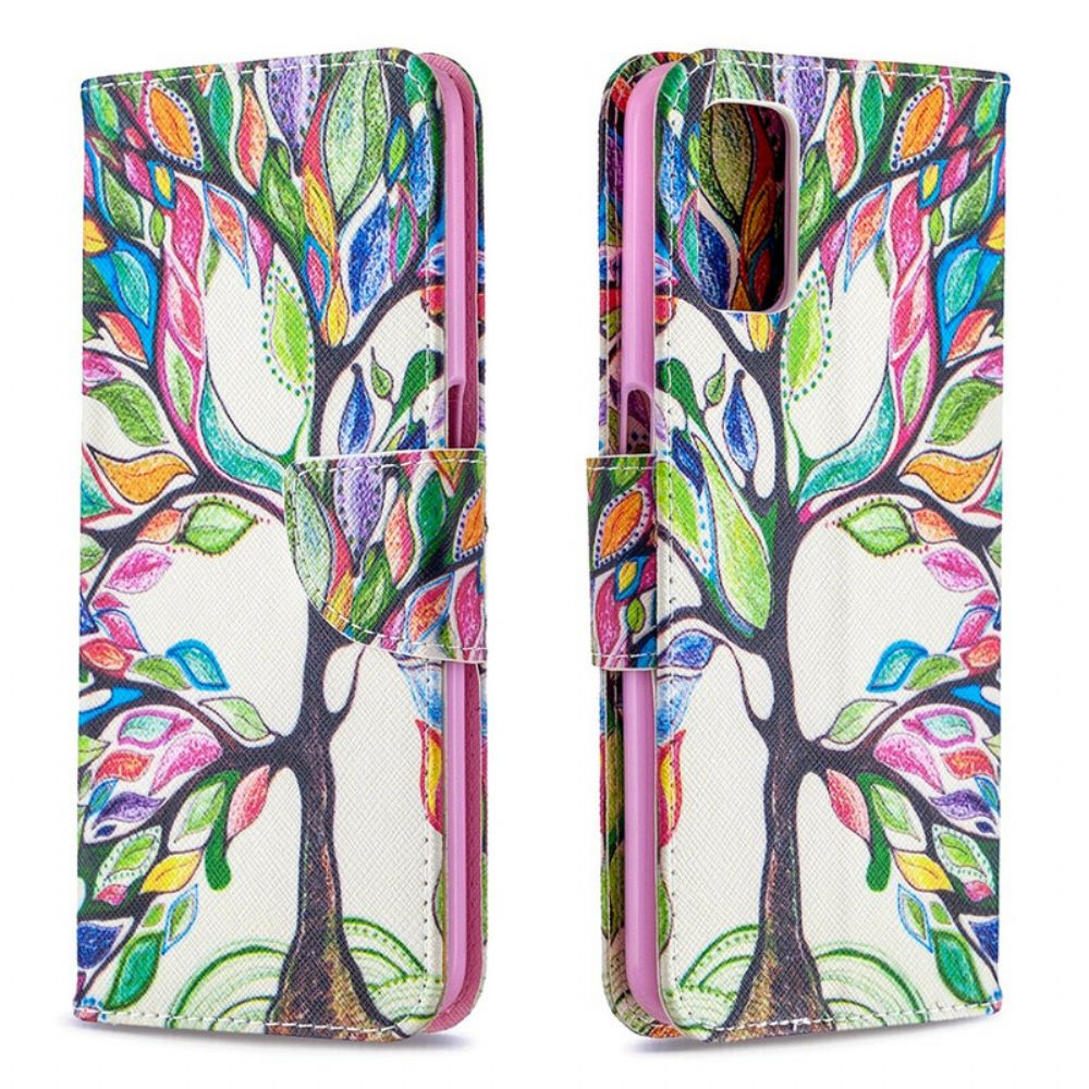 Folio-hoesje voor Oppo A72 Gekleurde Boom