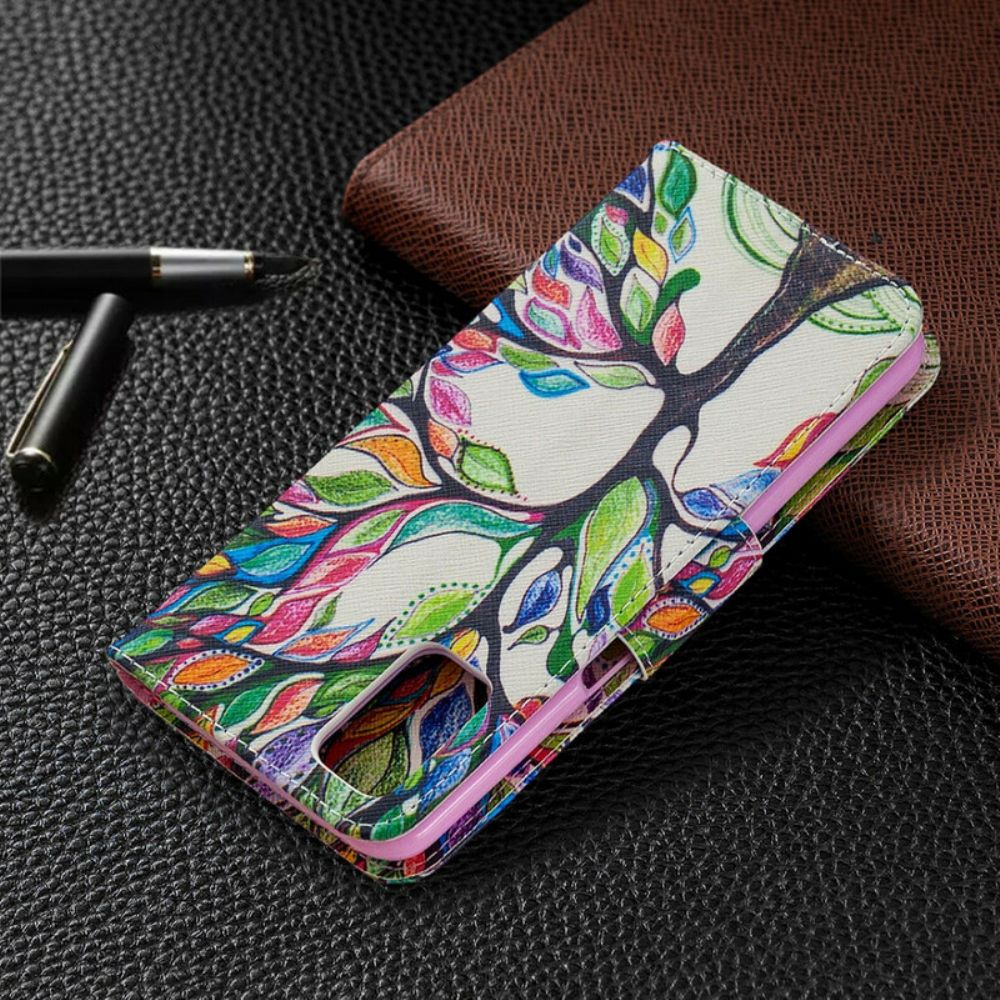 Folio-hoesje voor Oppo A72 Gekleurde Boom